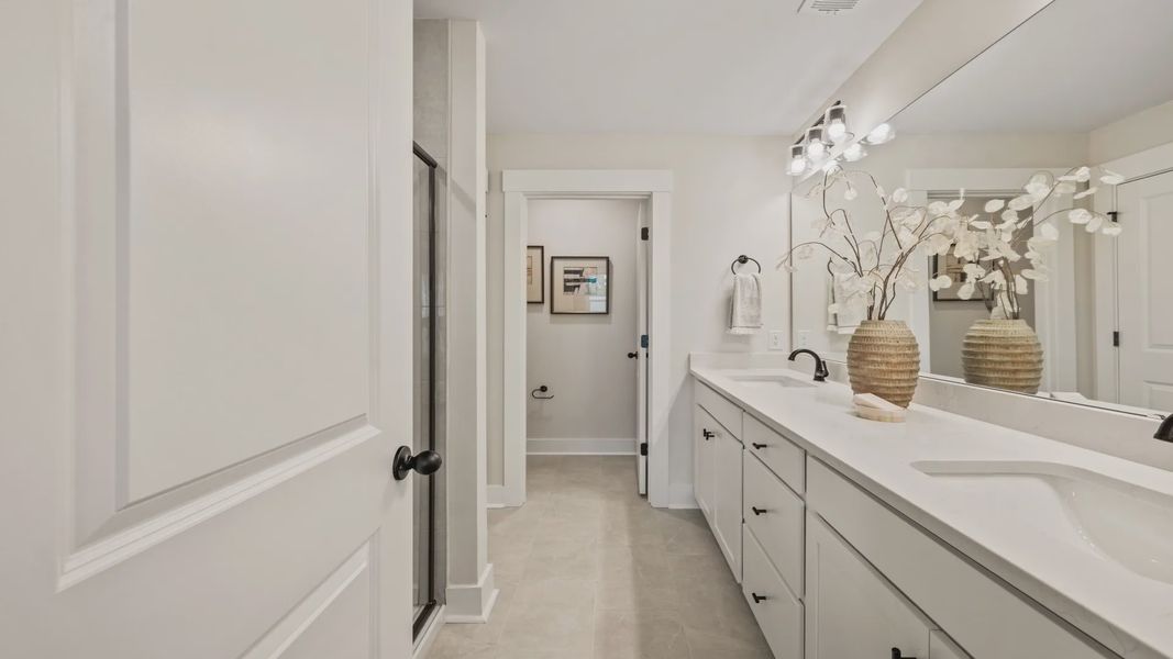 Furnished interior view inside a new home in Clear Springs Townhomes, North Charleston (Image 18).