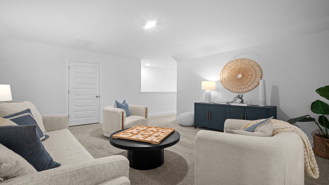 Representative furnished interior of a home built from the Cantey-exp by D.R. Horton in The Lakes at North Glynn, Brunswick (Image 27).