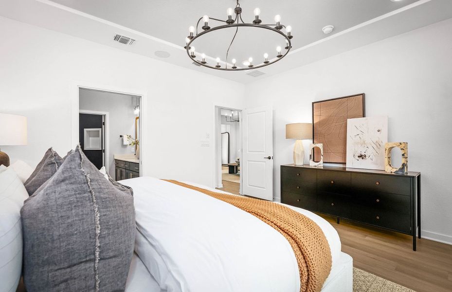 Representative furnished interior of a home built from the Compass by Del Webb in Del Webb Austin at Lost Pines, Bastrop (Image 46).