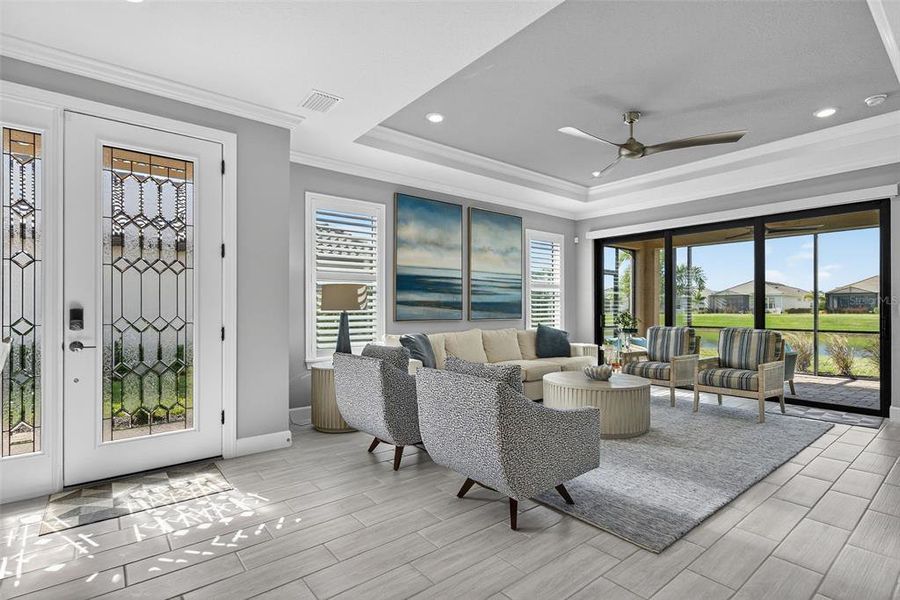 Furnished interior view inside a new home in , Bradenton (Image 35). Furnished interior view inside a new home in , Bradenton (Image 35).