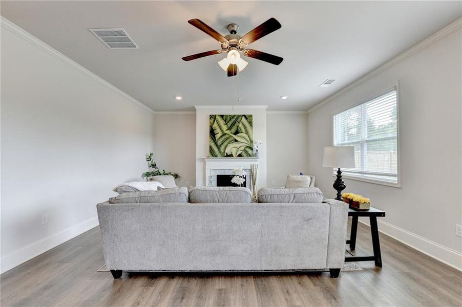 Furnished interior view inside a new home in , Cumming (Image 37).