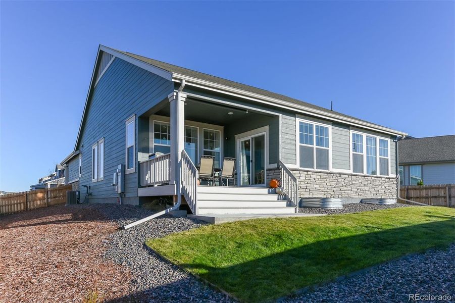 Exterior details and patio area of a home in , Aurora (Image 3). Exterior details and patio area of a home in , Aurora (Image 3).
