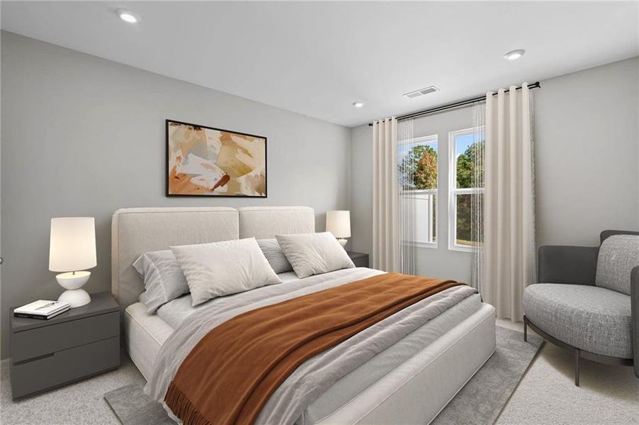 Furnished interior view inside a new home in Villas at Gold Creek, Dawsonville (Image 10). Furnished interior view inside a new home in Villas at Gold Creek, Dawsonville (Image 10).