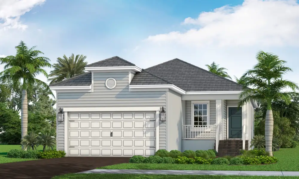 Representative exterior photo of a completed home built from the Liberty 3 by Neal Communities in Tide Marsh, Fort Myers, FL (Image 2). Representative exterior photo of a completed home built from the Liberty 3 by Neal Communities in Tide Marsh, Fort Myers, FL (Image 2).