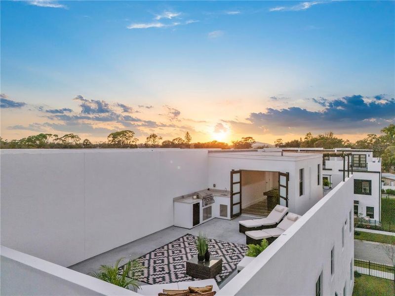 Exterior details and patio area of a home in , Pinellas Park (Image 22).