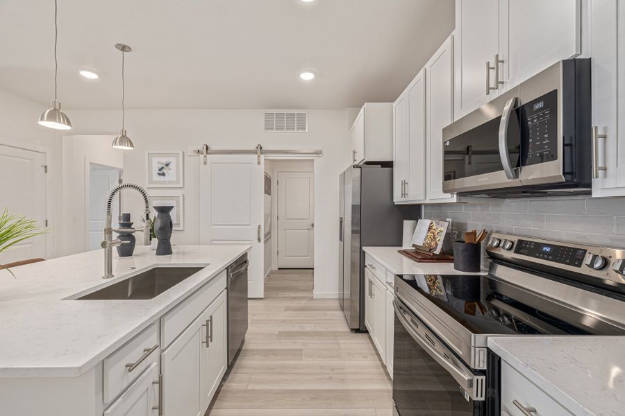 Furnished interior view inside a new home in The Residences at Victory Ridge, Colorado Springs (Image 8).