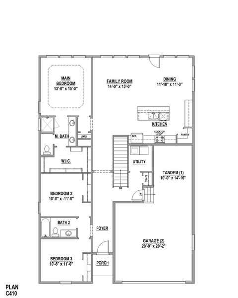 Plan C410 1st Floor