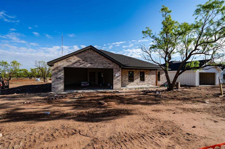 In-progress construction of a new home in , Stamford, TX (Image 4).