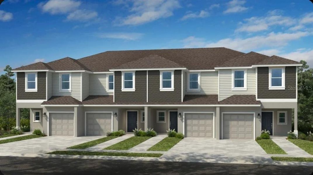 Front exterior of a new home in Southloch, Mount Dora, FL, highlighting curb appeal (Image 1). Front exterior of a new home in Southloch, Mount Dora, FL, highlighting curb appeal (Image 1).