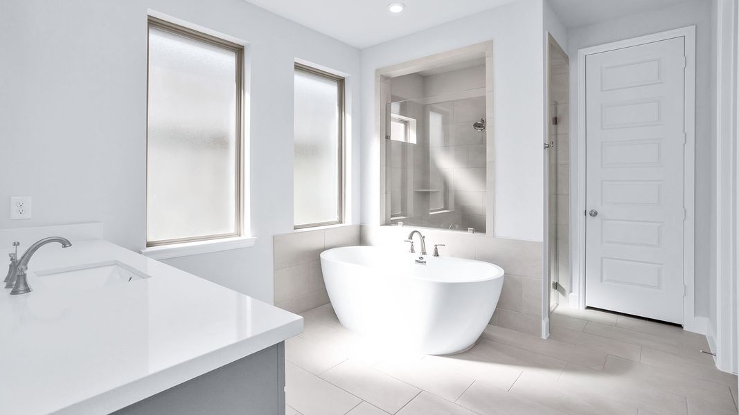 Furnished interior view inside a new home in The Highlands, Porter (Image 11).
