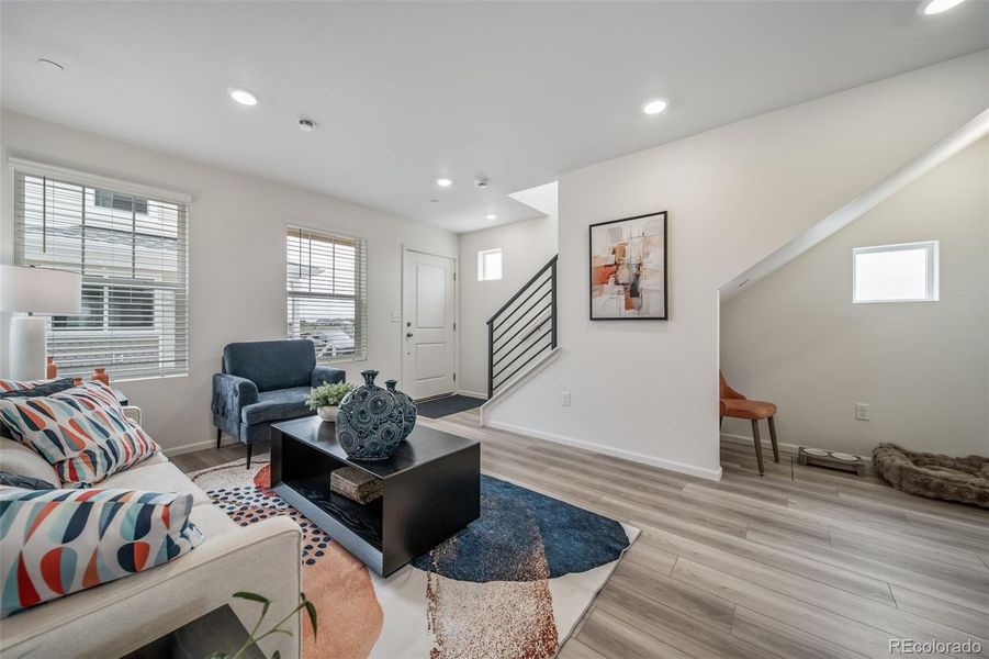 Furnished interior view inside a new home in Reunion, Commerce City (Image 40).
