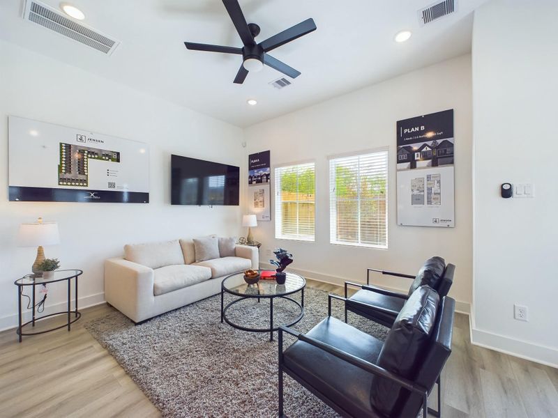 Furnished interior view inside a new home in , Houston (Image 7).