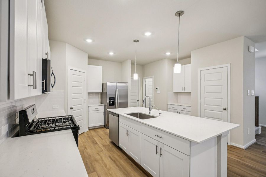 Furnished interior view inside a new home in Pinewood Trails - City Series, Atascocita (Image 10).