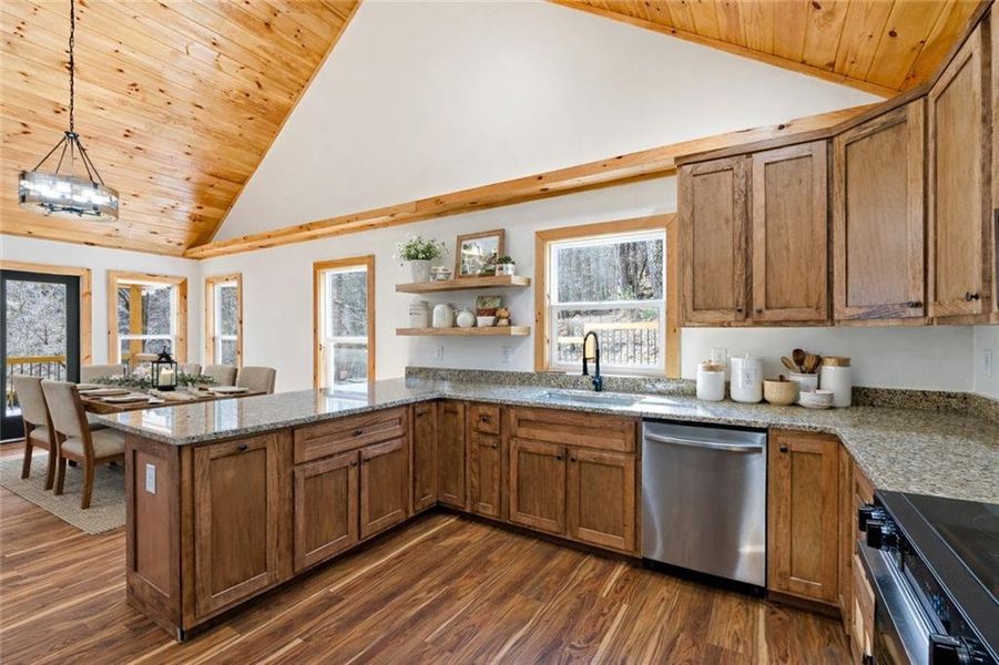 Furnished interior view inside a new home in , Ellijay (Image 16).