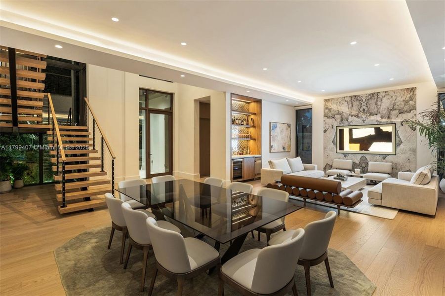 Furnished interior view inside a new home in , Miami (Image 29).