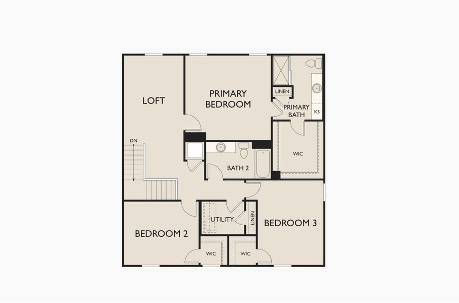 2D floor plan layout for the Radiance by Starlight Homes in Ashland, Angleton, TX (Image 4). 2D floor plan layout for the Radiance by Starlight Homes in Ashland, Angleton, TX (Image 4).