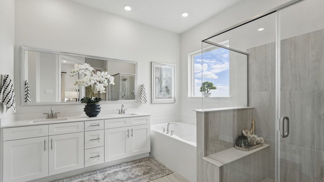 Furnished interior view inside a new home in Peachtree Meadows, Rockwall (Image 15).