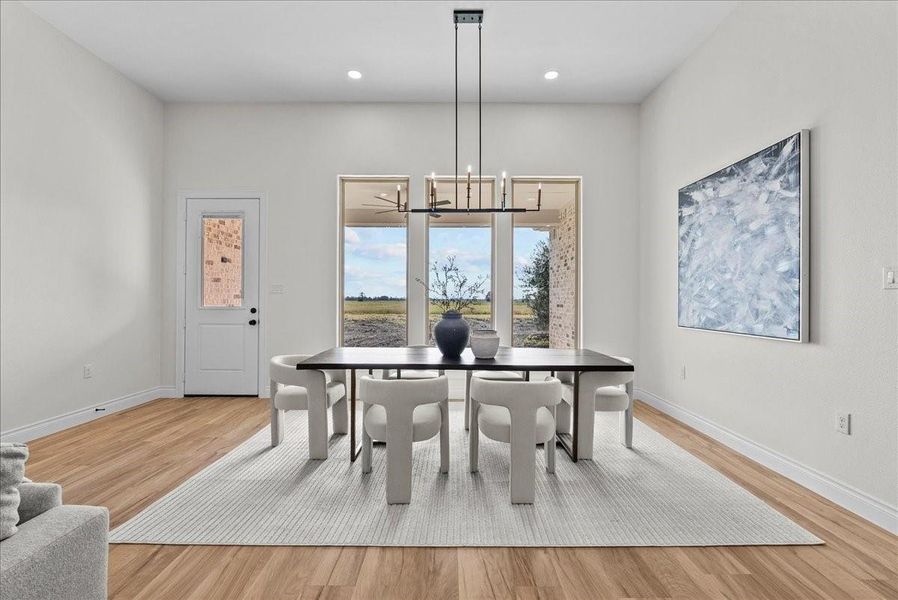 Furnished interior view inside a new home in , Angleton (Image 31).