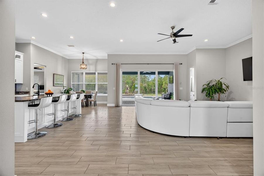 Furnished interior view inside a new home in , Orlando (Image 18). Furnished interior view inside a new home in , Orlando (Image 18).