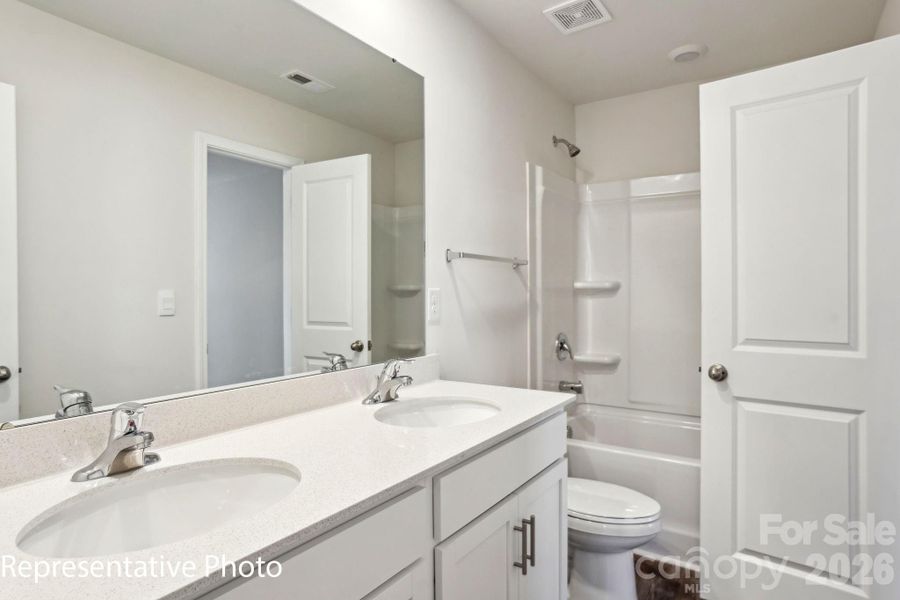Furnished interior view inside a new home in Secrest Commons, Monroe (Image 6). Furnished interior view inside a new home in Secrest Commons, Monroe (Image 6).