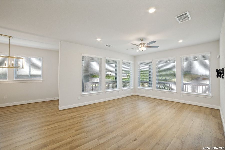Spacious, unfurnished interior of a new home in Ladera - High Point 45', San Antonio (Image 12). Spacious, unfurnished interior of a new home in Ladera - High Point 45', San Antonio (Image 12).
