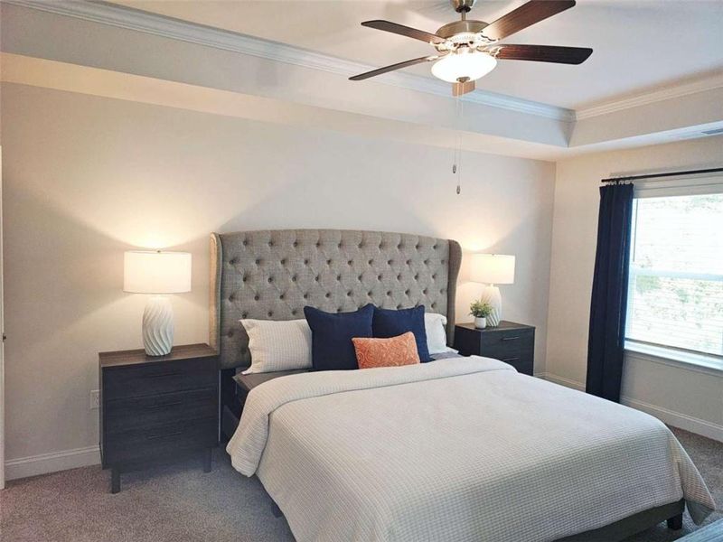 Furnished interior view inside a new home in Scarlett Place, Bowdon (Image 14).