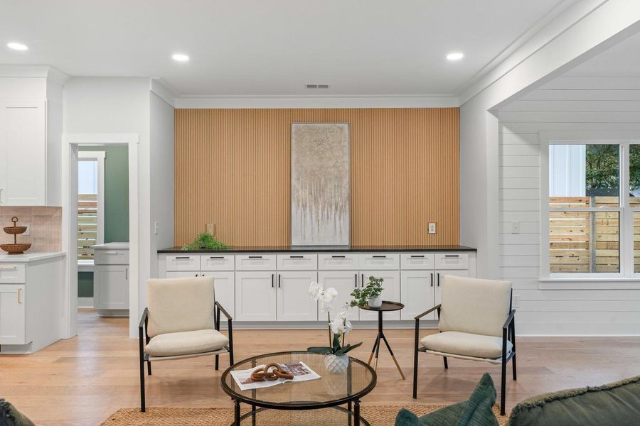 Furnished interior view inside a new home in , Charleston (Image 38).