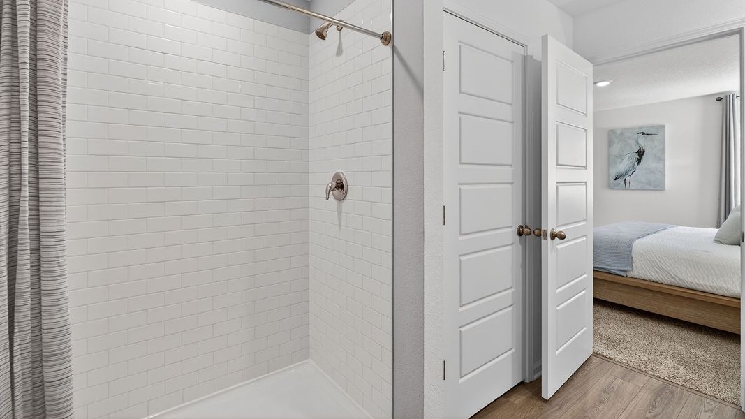 Representative furnished interior of a home built from the Berkeley by D.R. Horton in Grand Reserve, Bunnell (Image 22).