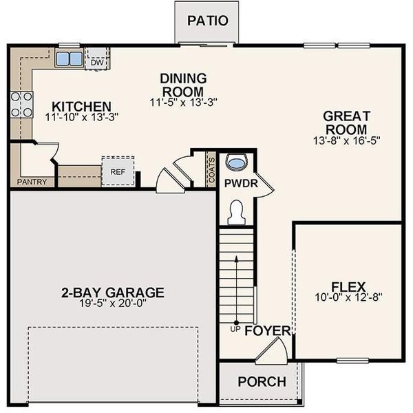 2D floor plan layout of this home in Liberty Heights, Chatsworth, GA (Image 3). 2D floor plan layout of this home in Liberty Heights, Chatsworth, GA (Image 3).