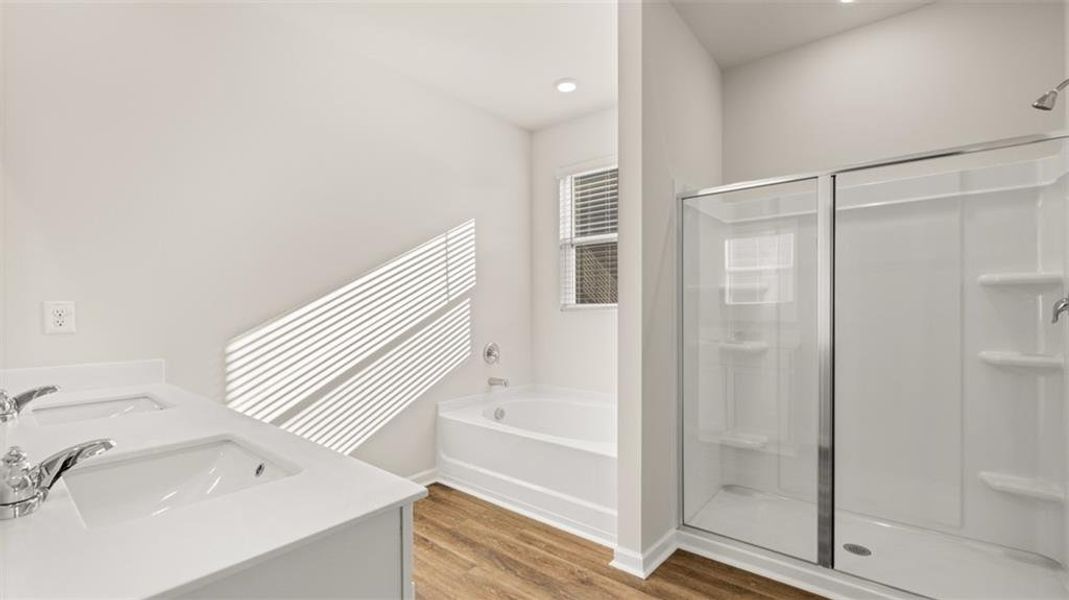 Furnished interior view inside a new home in Preserve at Dove Creek, Statham (Image 13).