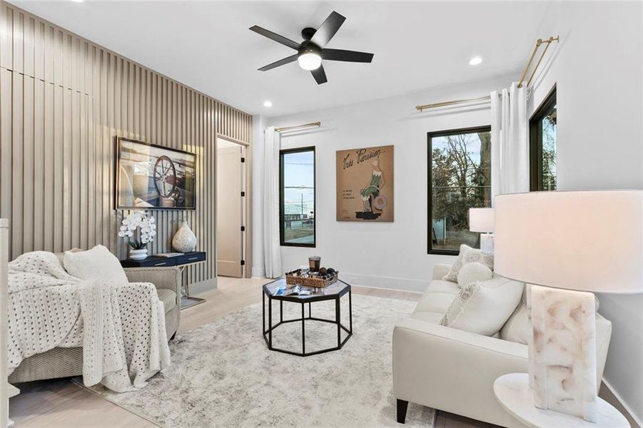 Furnished interior view inside a new home in , Atlanta (Image 18).