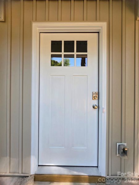 Exterior details and patio area of a home in , Albemarle (Image 3).