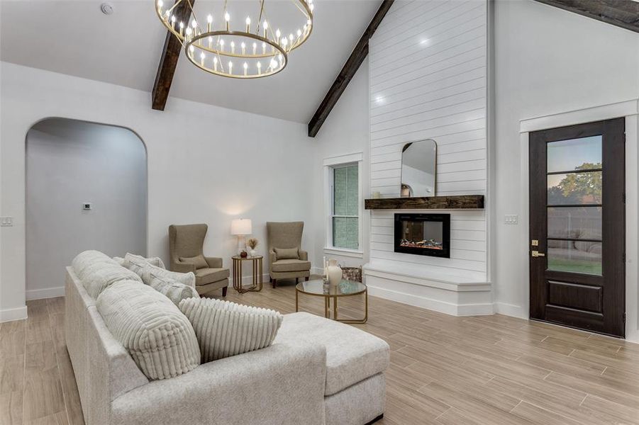 Furnished interior view inside a new home in , Burleson (Image 6). Furnished interior view inside a new home in , Burleson (Image 6).