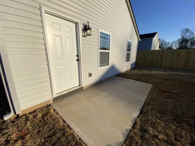Exterior details and patio area of a home in Gentry Place, Spartanburg (Image 3).