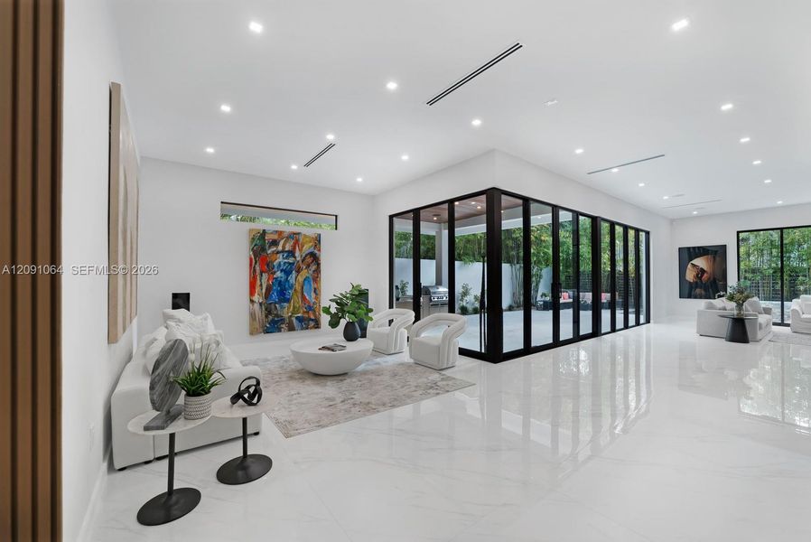 Furnished interior view inside a new home in , Miami (Image 5).