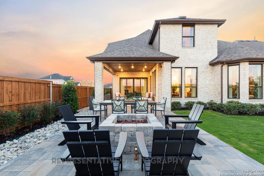 Front exterior of a new home in The Ranches at Creekside, Boerne, TX, highlighting curb appeal (Image 1). Front exterior of a new home in The Ranches at Creekside, Boerne, TX, highlighting curb appeal (Image 1).