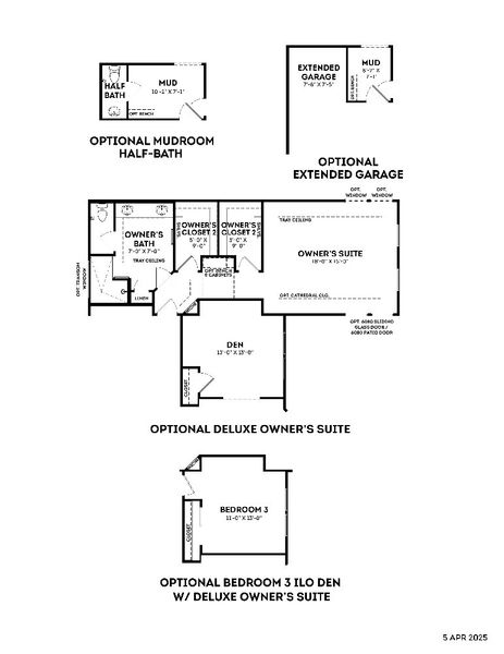 2D floor plan layout for the Promenade by Epcon Communities in The Courtyards at Quail Park, Mint Hill, NC (Image 37).