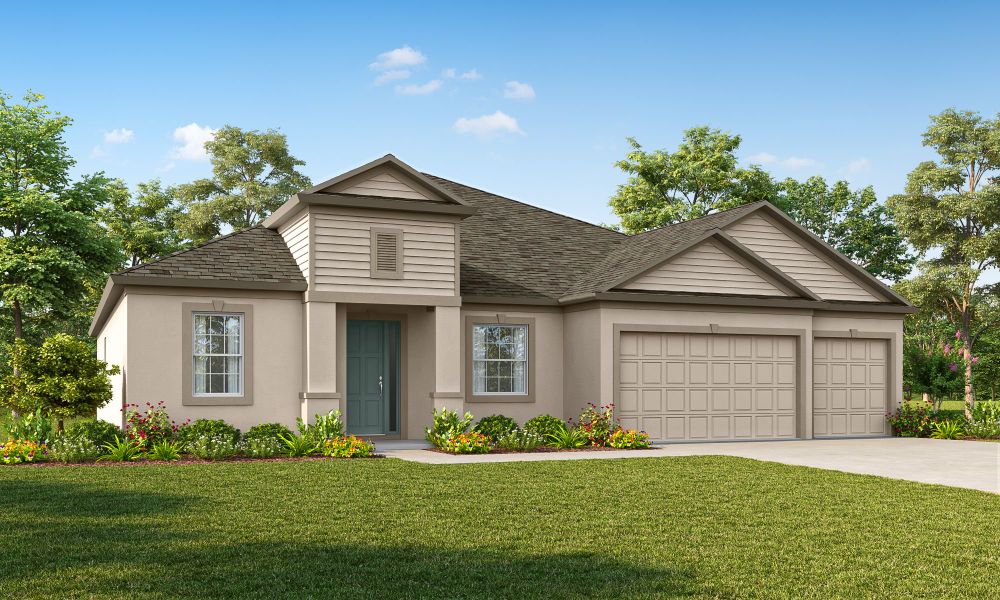 Representative exterior photo of a completed home built from the Joyce by William Ryan Homes in River Preserve Estates, Parrish, FL (Image 25).