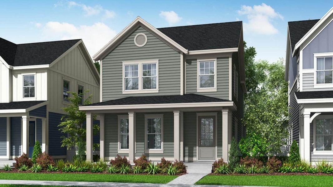 Representative exterior photo of a completed home built from the Gunnison by Brightland Homes in Westerly, Erie, CO (Image 2).