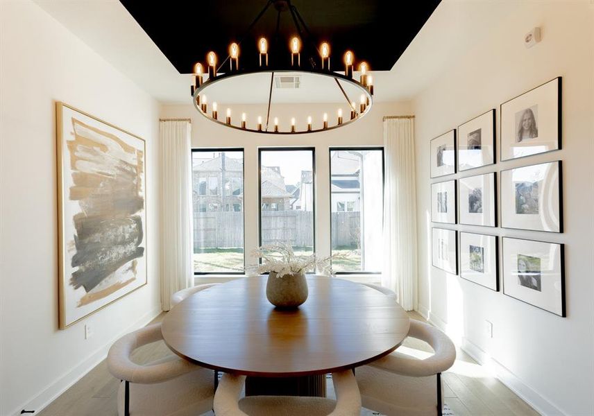 Tons of NATURAL light in the formal dining room