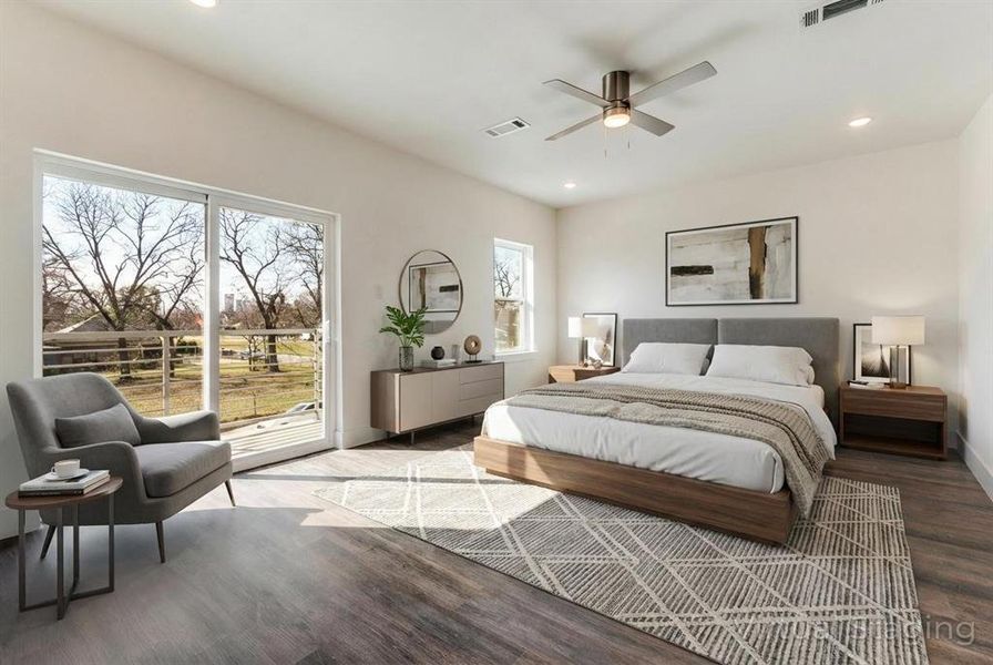Furnished interior view inside a new home in , Dallas (Image 4).