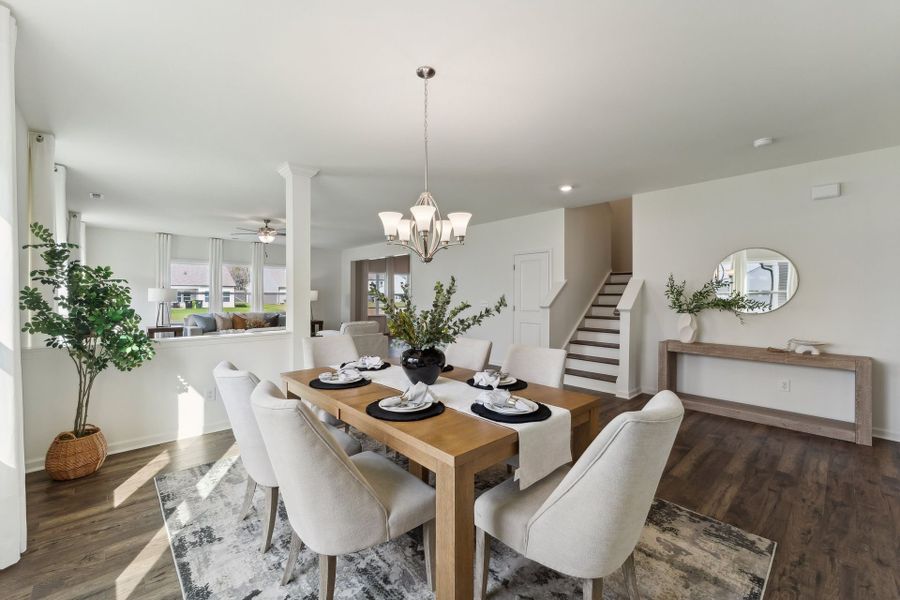 Representative furnished interior of a home built from the Winslow by True Homes in Garmon Mill Estates, Midland (Image 6).