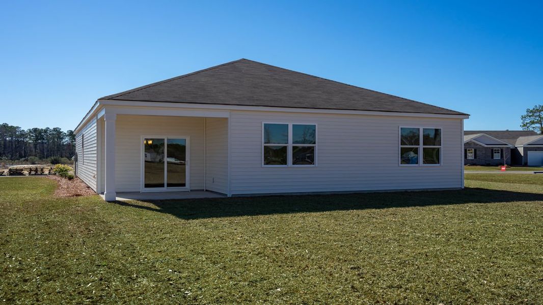 Representative exterior details of a home built from the CALI by D.R. Horton in Island Green, Myrtle Beach (Image 3).