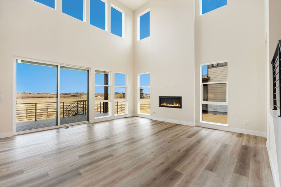 Representative unfurnished interior of a home built from the 4 by Trumark Homes in Kitchel Lake at Serratoga Falls, Timnath (Image 20).