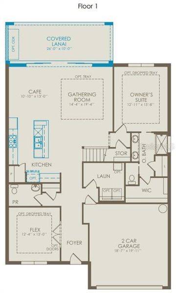2D floor plan layout of this home in Tohoqua, Kissimmee, FL (Image 3). 2D floor plan layout of this home in Tohoqua, Kissimmee, FL (Image 3).