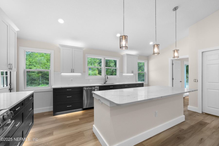 Furnished interior view inside a new home in , Crescent City (Image 3).