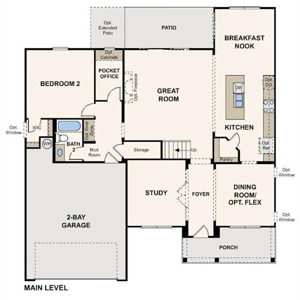 2D floor plan layout of this home in Oakhurst Manor, McDonough, GA (Image 2). 2D floor plan layout of this home in Oakhurst Manor, McDonough, GA (Image 2).