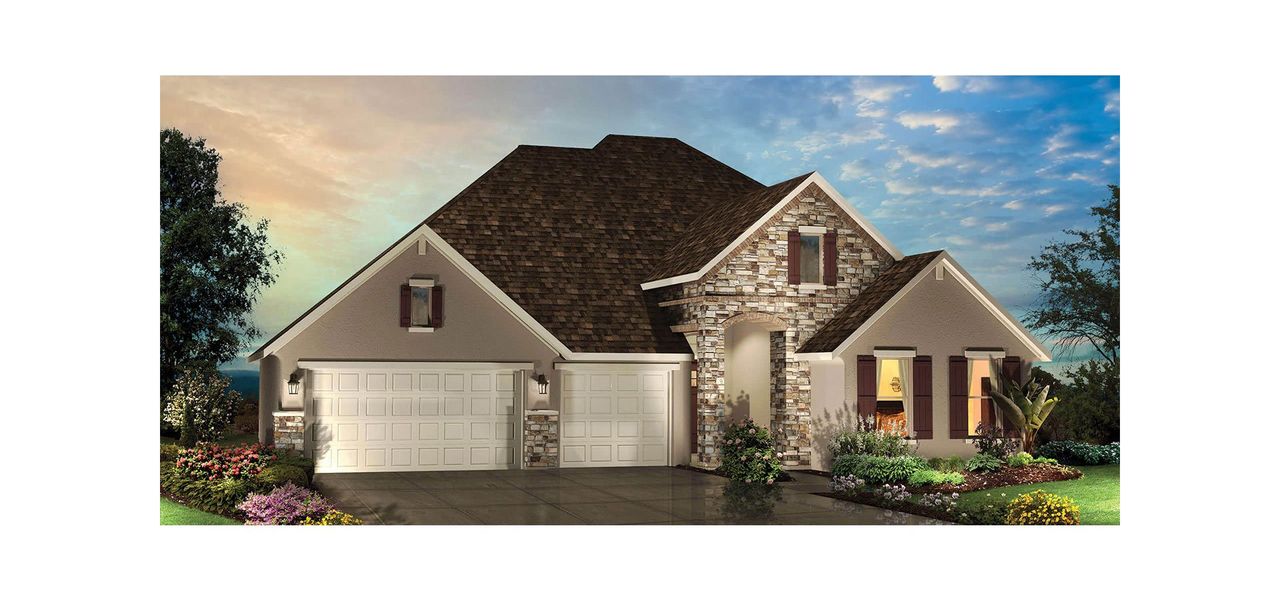 Representative exterior photo of a completed home built from the Ashland by Robson Resort Communities in Robson Ranch Texas, Denton, TX (Image 4). Representative exterior photo of a completed home built from the Ashland by Robson Resort Communities in Robson Ranch Texas, Denton, TX (Image 4).