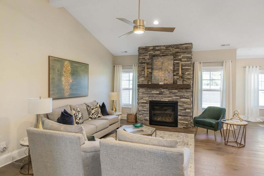 Representative furnished interior of a home built from the Carver by Caviness & Cates Communities in Maggie Way, Wendell (Image 51).