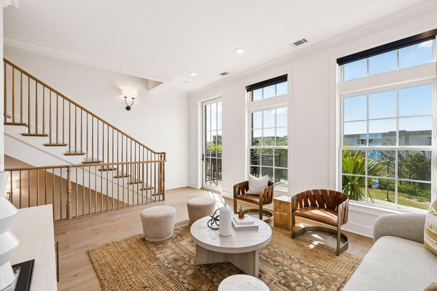 Furnished interior view inside a new home in , Charleston (Image 11).
